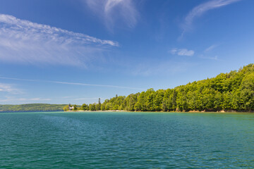 East Channel Lighthouse at Pictured Rocks National Lakeshore, Michigan, USA