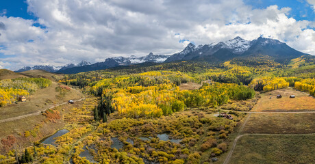 Golden Autumn Aspen on Last Dollar Road at the Lost Dollar Ranch	