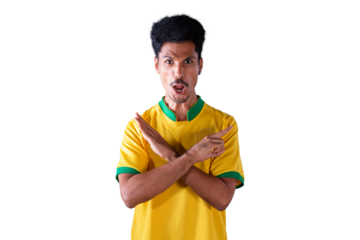 Dramatic Portrait of a Black Soccer Player Holding Flag.