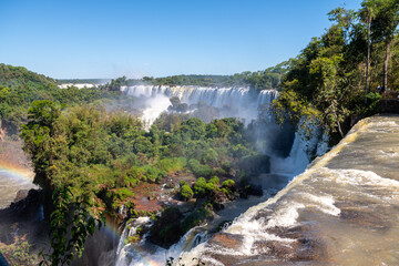 Fototapeta premium amazing iguazu falls view from argentinian border
