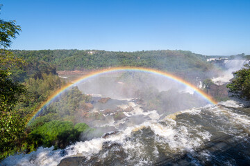amazing iguazu falls view from argentinian border