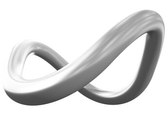 Infinity 3d sign symbol isolated