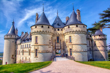 Chaumont Castle in Loire Valley, France.