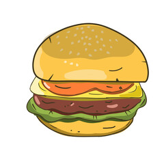 Illustration of beefburger