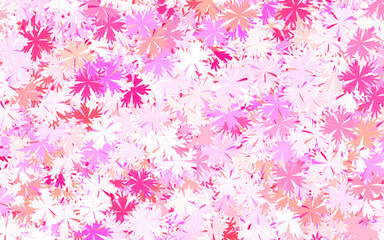 Light Pink, Yellow vector doodle background with trees, branches.