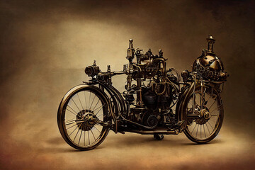 Obraz premium steampunk motorcycle