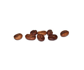 Coffee grains isolated