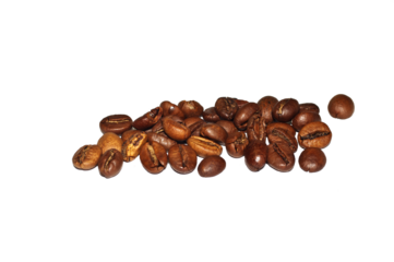 Coffee grains isolated