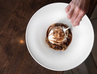 Ice cream dessert