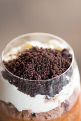 chocolate mousse close-up