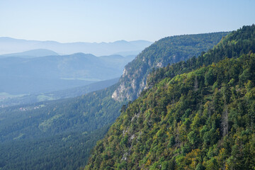 Wonderful moutain scenery in Austria. Hohe Wand, Schneeberg in Lower Austria