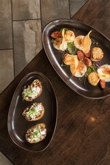 restaurant food on table