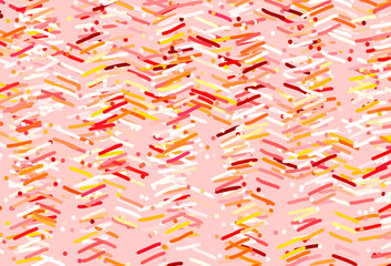 Light Orange vector background with straight lines.