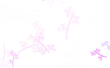 Obraz na płótnie Canvas Light Purple vector elegant background with branches.