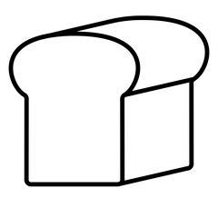 Illustration of a Loaf of Bread design Icon
