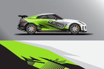 Fototapeta premium Car wrap design vector