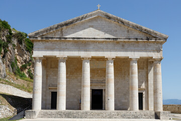 Fototapeta na wymiar St. George's Church on the island of Corfu, Greece.