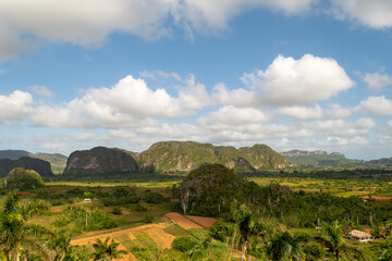 Fototapeta na wymiar Viñales Valley in Pinar del Rio, Cuba