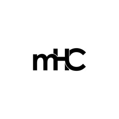 mhc letter initial monogram logo design