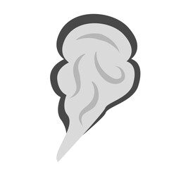 Naklejka premium dangerous thick smoke