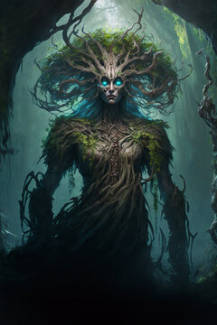 Queen of the Treants Fantasy Concept Art