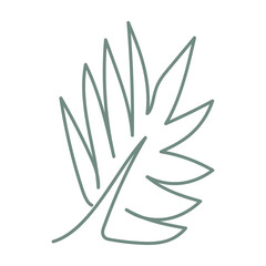 Abstract Leaf Line Element