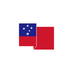 independence day of Samoa icon set vector sign symbol