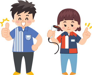 コンビニエンスストアのアルバイト店員　若者