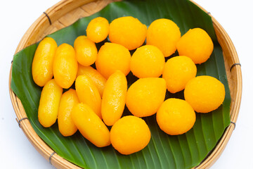 Traditional Thai desserts. 