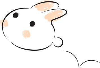 飛び跳ねるうさぎ