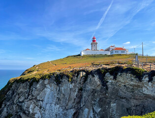 Lighthouse and caretakers house at Cape Roca