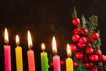 Day of the candles, traditional Colombian festival