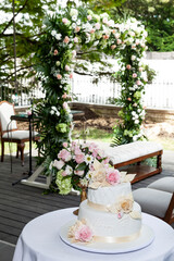 Cakes Decorated For The Reception Of Social Events; Birthday, Wedding Or Party