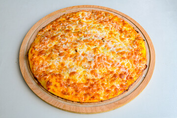 Delicious mixed pizza with rich content. Menu concept of choice and diversity. Karisik pizza