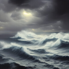 Obraz na płótnie Canvas An Angry Sea