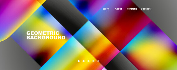 Fototapeta premium Squares and lines dynamic speed abstract background. Vector Illustration For Wallpaper, Banner, Background, Card, Book Illustration, landing page
