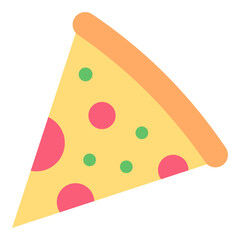 Illustration of a Slice of Pizza design Icon