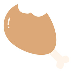 Illustration of Fried Chicken design Icon