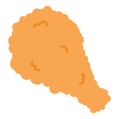 Illustration of Fried Chicken design Icon