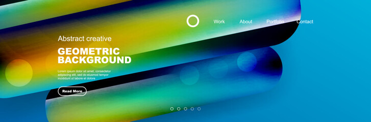 Bright glossy overlapping geometric shapes background. Vector Illustration For Wallpaper, Banner, Background, Card, Book Illustration, landing page