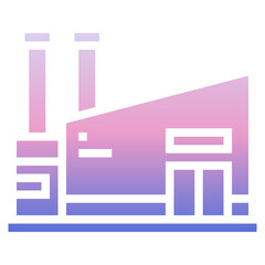 Fototapeta premium Factory glyph icon