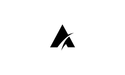 alphabet A logo vector