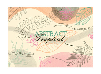 Abstract tropical background