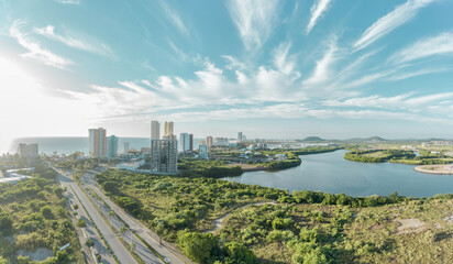 Fotografía aérea panorámica con drone 