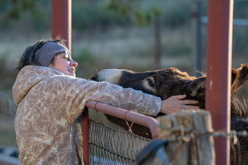 Michelle and the affectionate mule 3