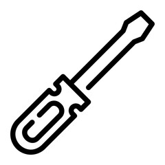 screwdriver line icon
