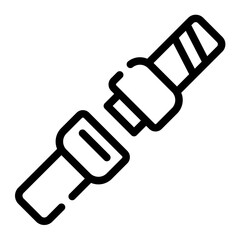 seat belt line icon