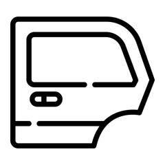 car door line icon