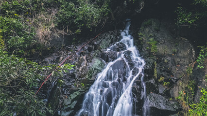 a Siu Chik Sha waterfall at TKO, hk