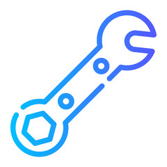 wrench gradient icon